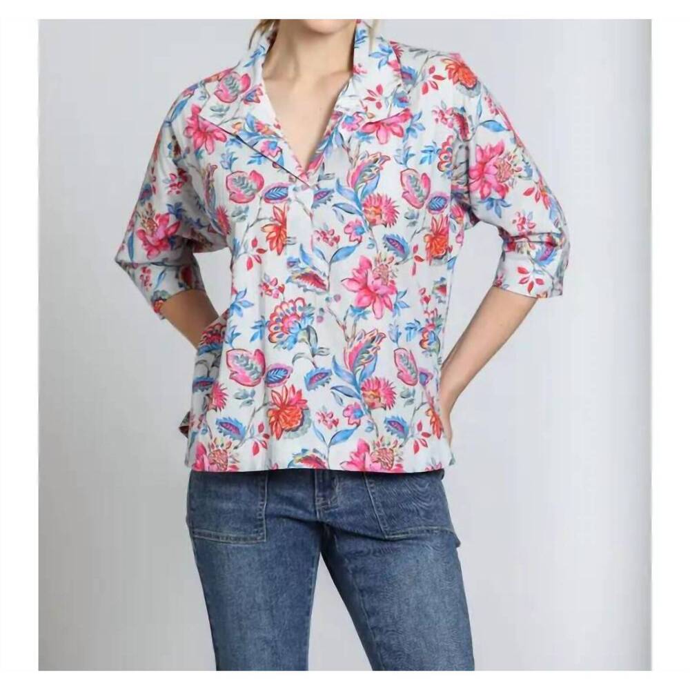 NEW APNY pullover top in pink multi